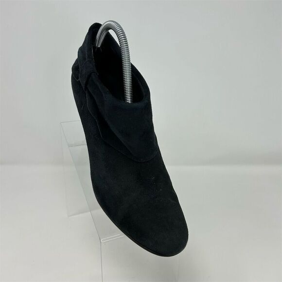 Kate Spade Women's Black Suede Ankle Boots Size 9.5M Bow Accent - Picture 2 of 13
